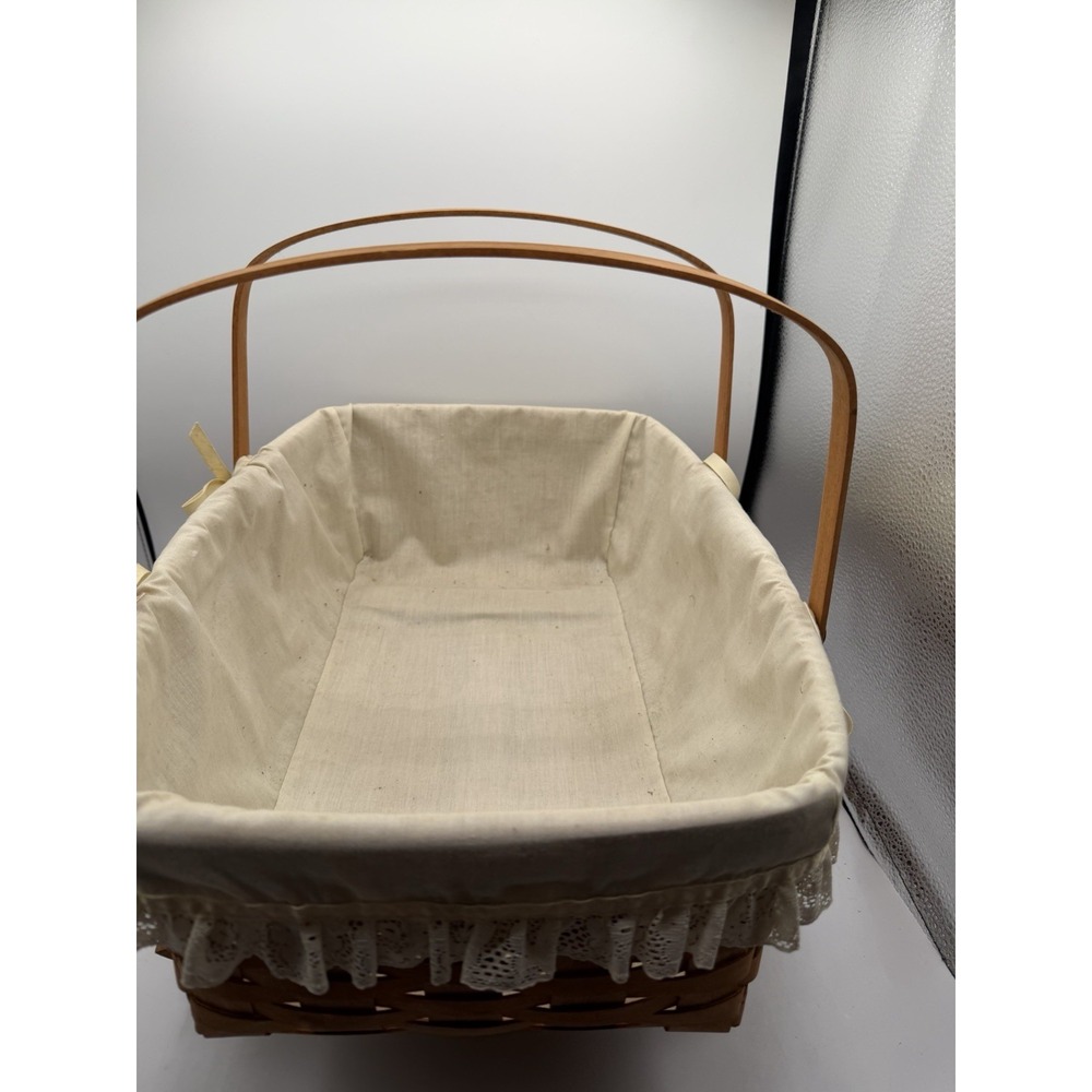 Longaberger 1991 Doll Cradle Basket – LARGE 🧺👶 – Beautiful Classic Piece - Picture 4 of 8